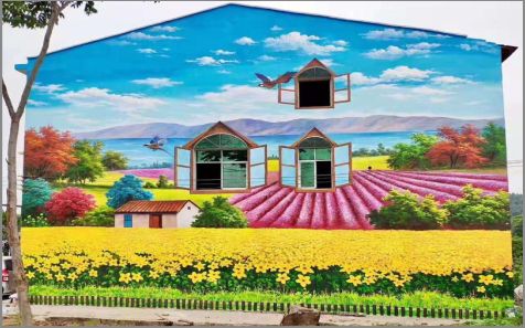 灵山乡村墙体彩绘